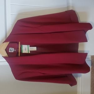 NWT Jacket L Anne Klein Red Blazer